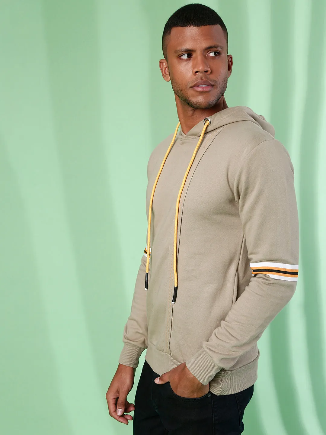 Campus Sutra Men Solid Full Sleeve Stylish Casual Sweatshirts
