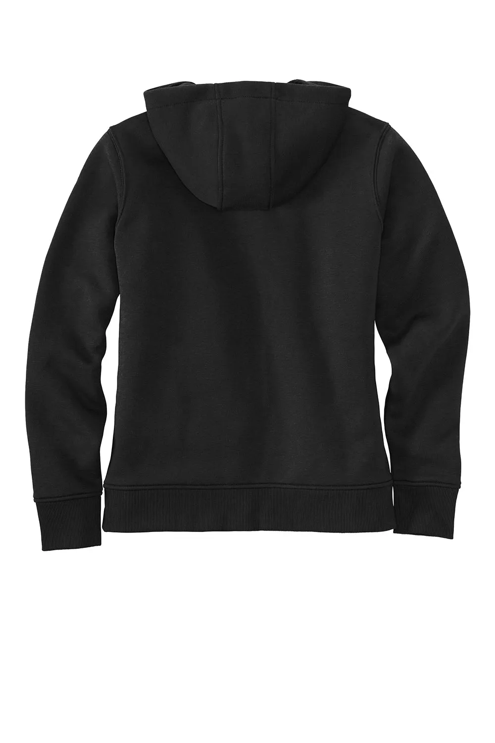 Carhartt Womens Clarksburg Full Zip Hooded Sweatshirt Hoodie w/ Pockets - Black