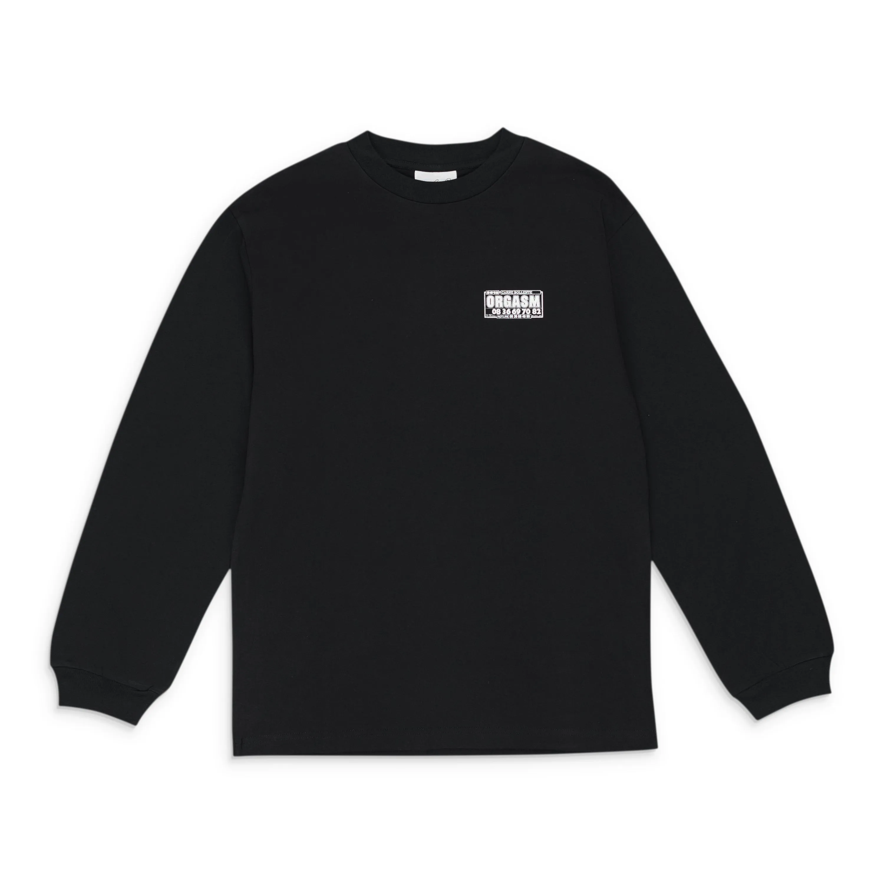 CARNE BOLLENTE 3615 CARNE BLACK LONG SLEEVE T-SHIRT