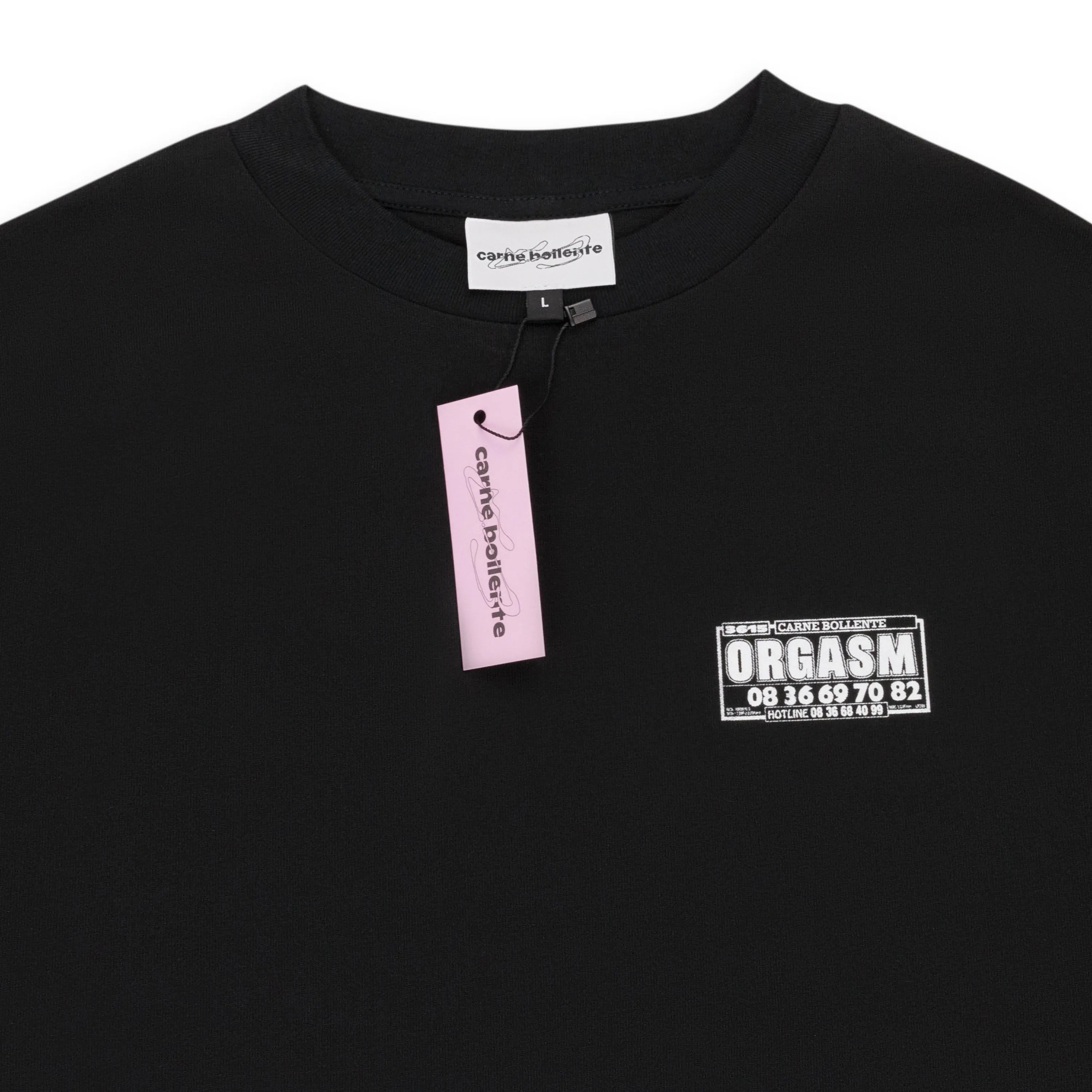 CARNE BOLLENTE 3615 CARNE BLACK LONG SLEEVE T-SHIRT