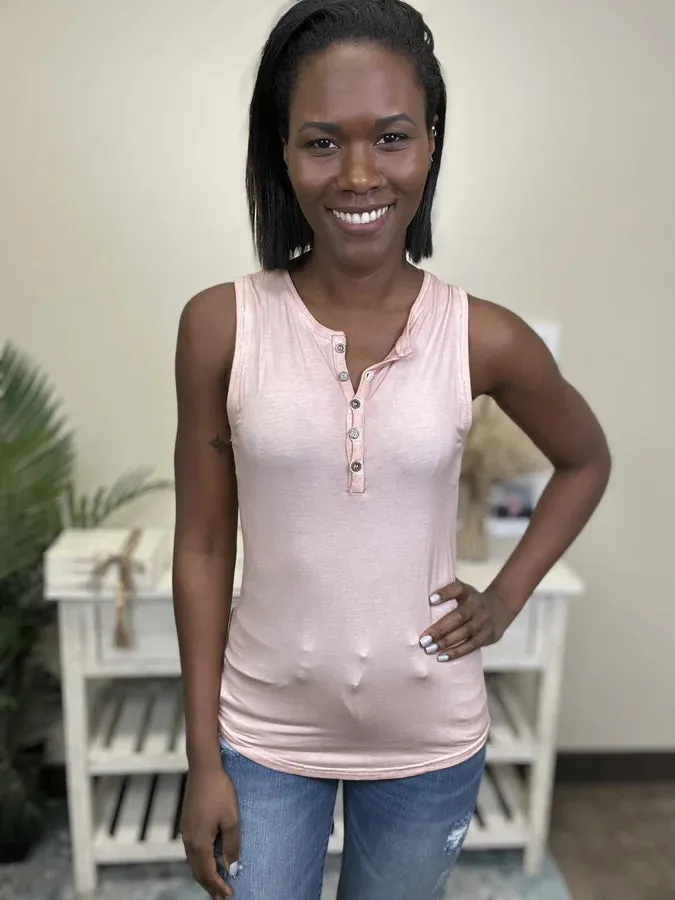 Central Station Women's Button Down Tank Top * Final Sale*