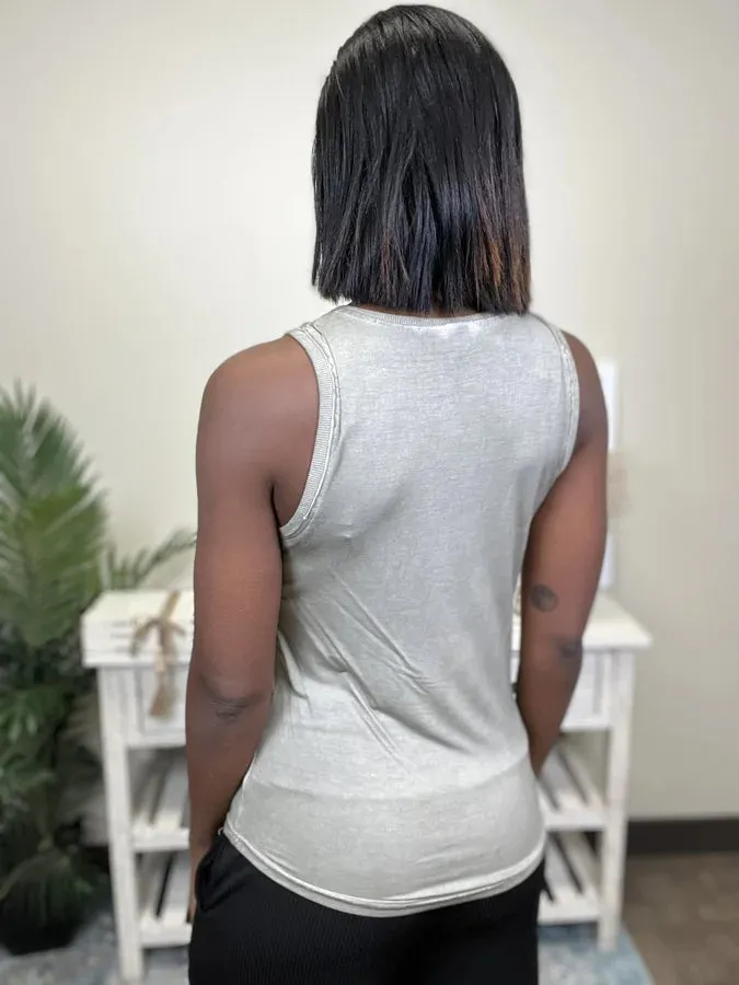 Central Station Women's Button Down Tank Top * Final Sale*