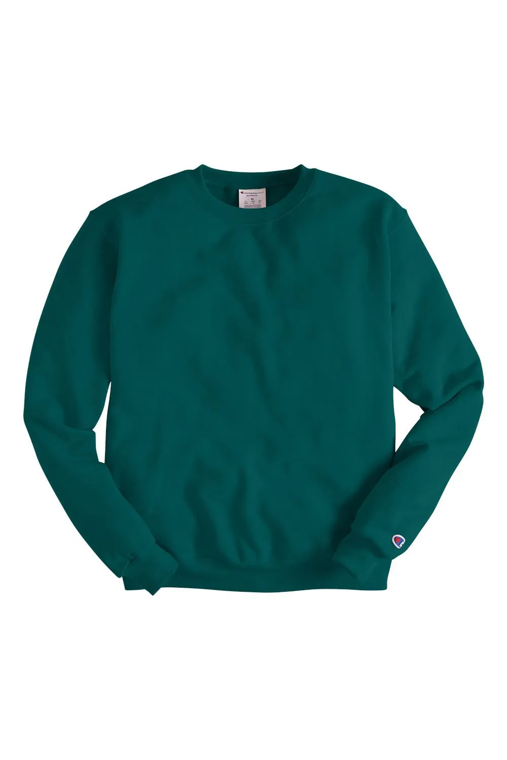 Champion Mens Double Dry Eco Moisture Wicking Fleece Crewneck Sweatshirt - Emerald Green