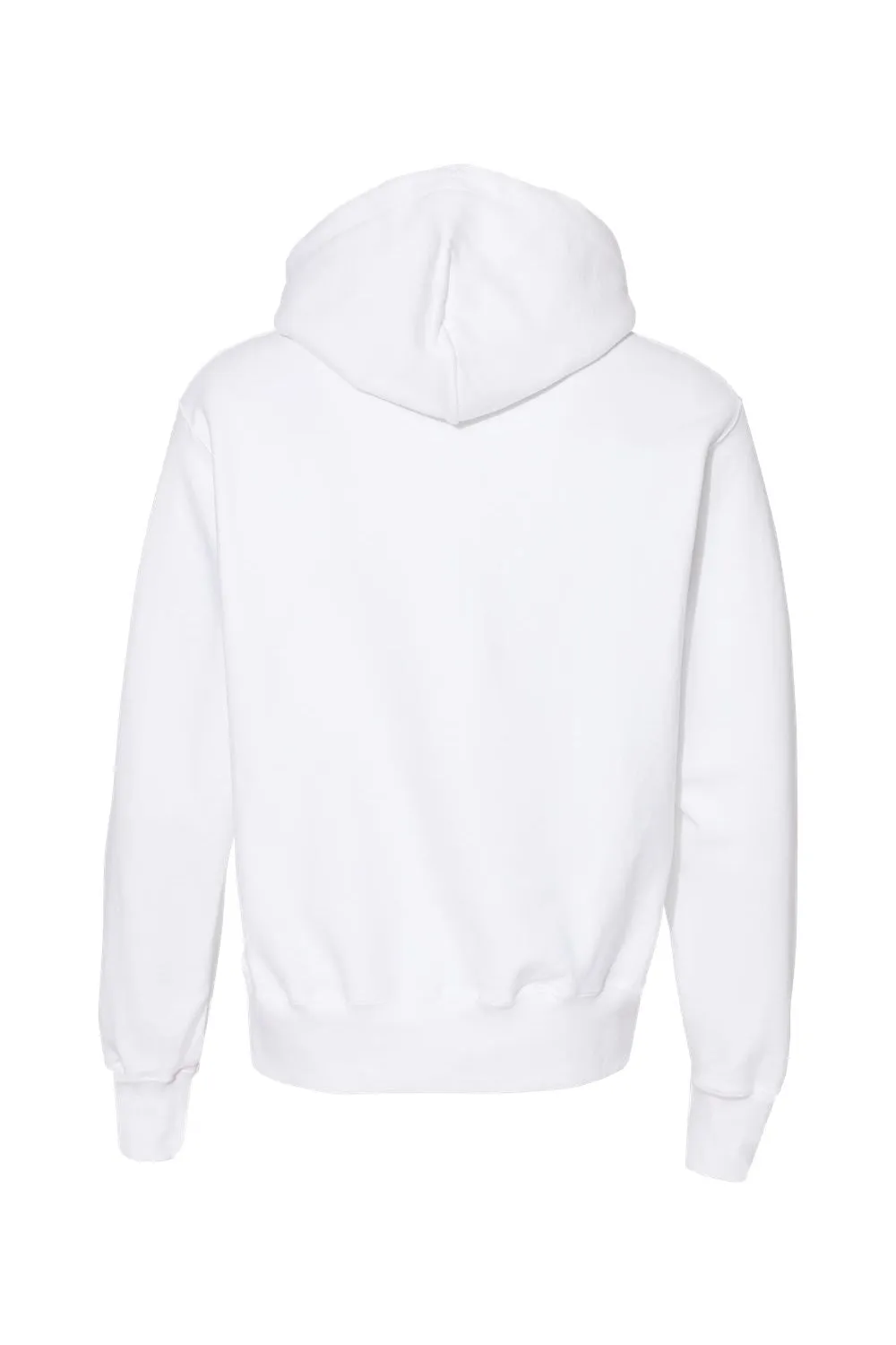 Champion Mens Shrink Resistant Hooded Sweatshirt Hoodie w/ Pouch Pocket - White