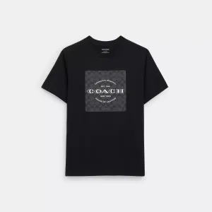 Coach Outlet Signature Square T Shirt In Organic Cotton
