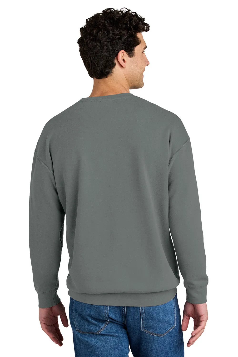Comfort Colors Mens Garment Dyed Fleece Crewneck Sweatshirt - Grey
