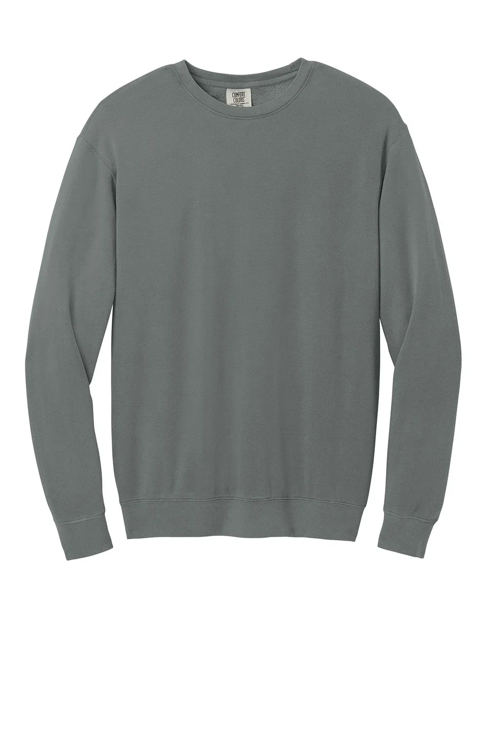 Comfort Colors Mens Garment Dyed Fleece Crewneck Sweatshirt - Grey