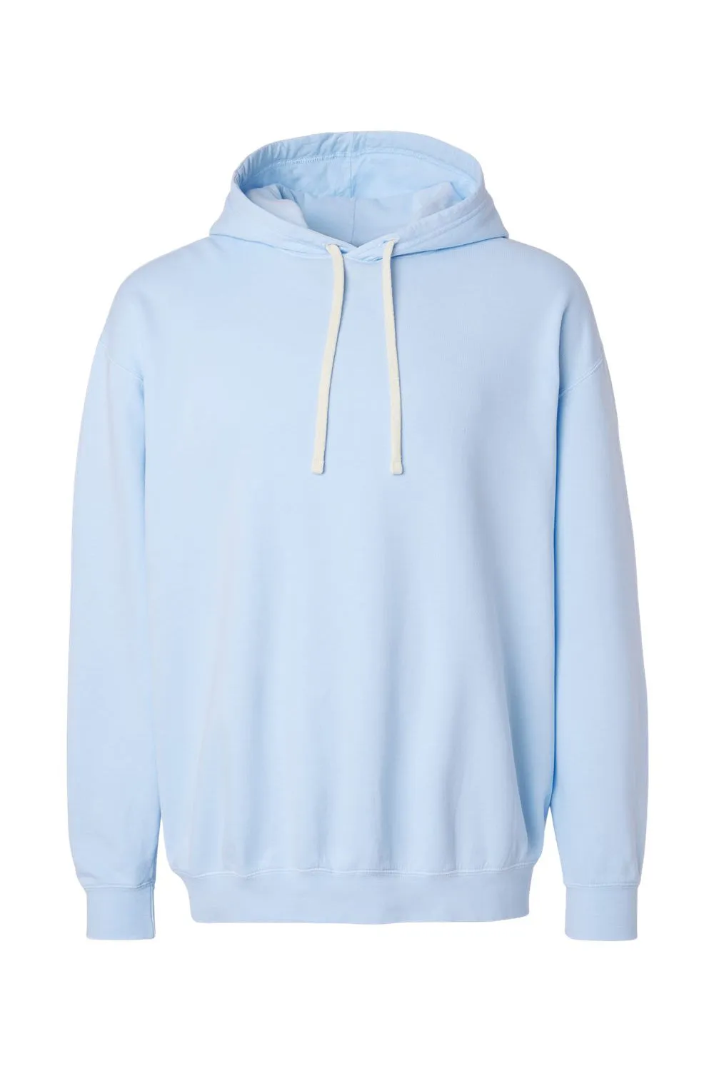 Comfort Colors Mens Garment Dyed Fleece Hooded Sweatshirt Hoodie - Hydrangea Blue