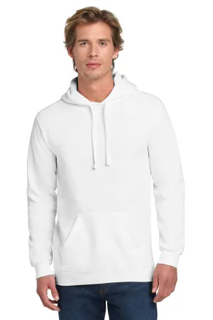 Comfort Colors Mens Hooded Sweatshirt Hoodie w/ Pouch Pocket - White