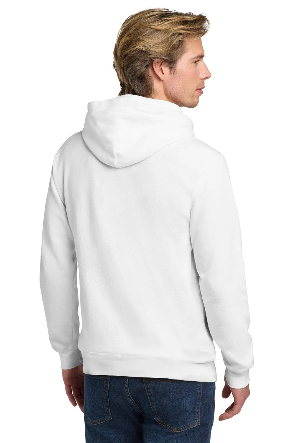 Comfort Colors Mens Hooded Sweatshirt Hoodie w/ Pouch Pocket - White