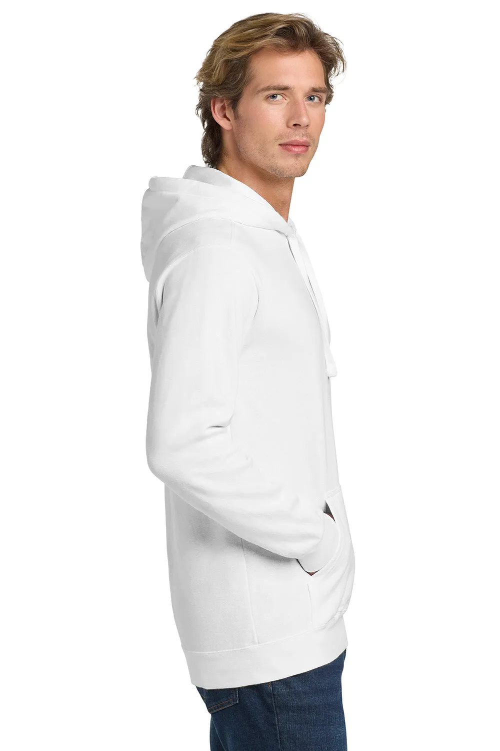 Comfort Colors Mens Hooded Sweatshirt Hoodie w/ Pouch Pocket - White
