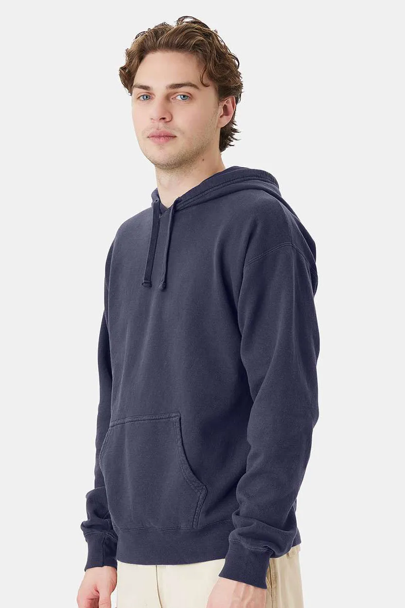 ComfortWash By Hanes Mens Hooded Sweatshirt Hoodie w/ Pouch Pocket - Anchor Slate Blue