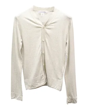 Comme des Garçons Button Front Cardigan in Grey Cotton