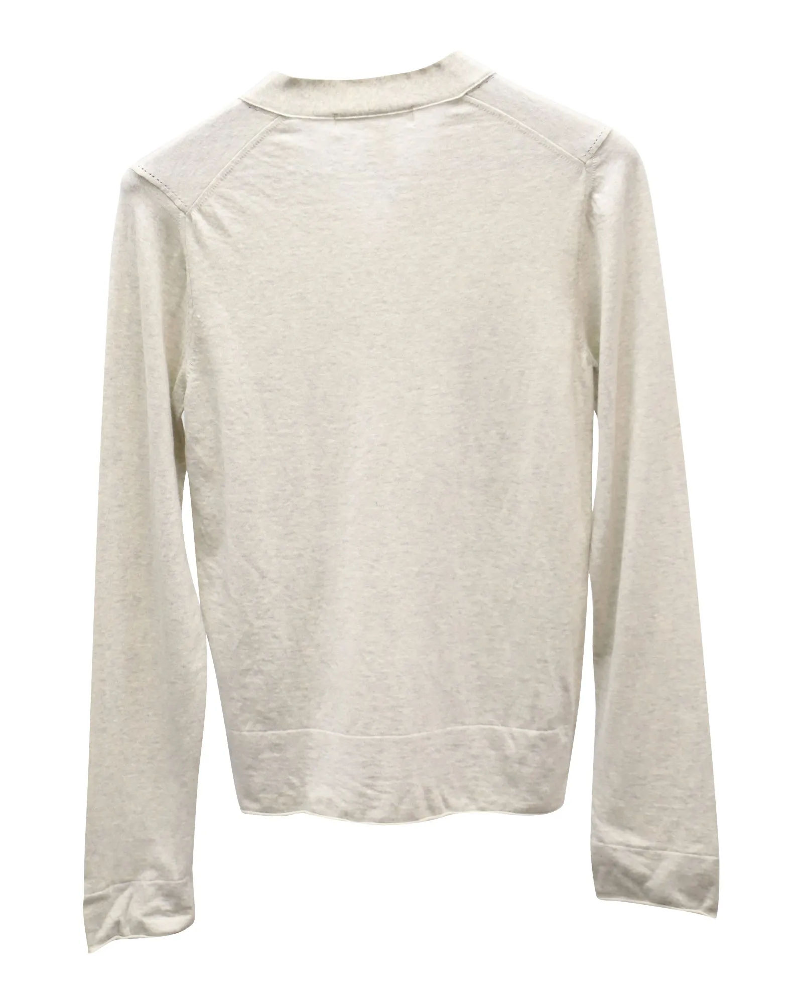 Comme des Garçons Button Front Cardigan in Grey Cotton