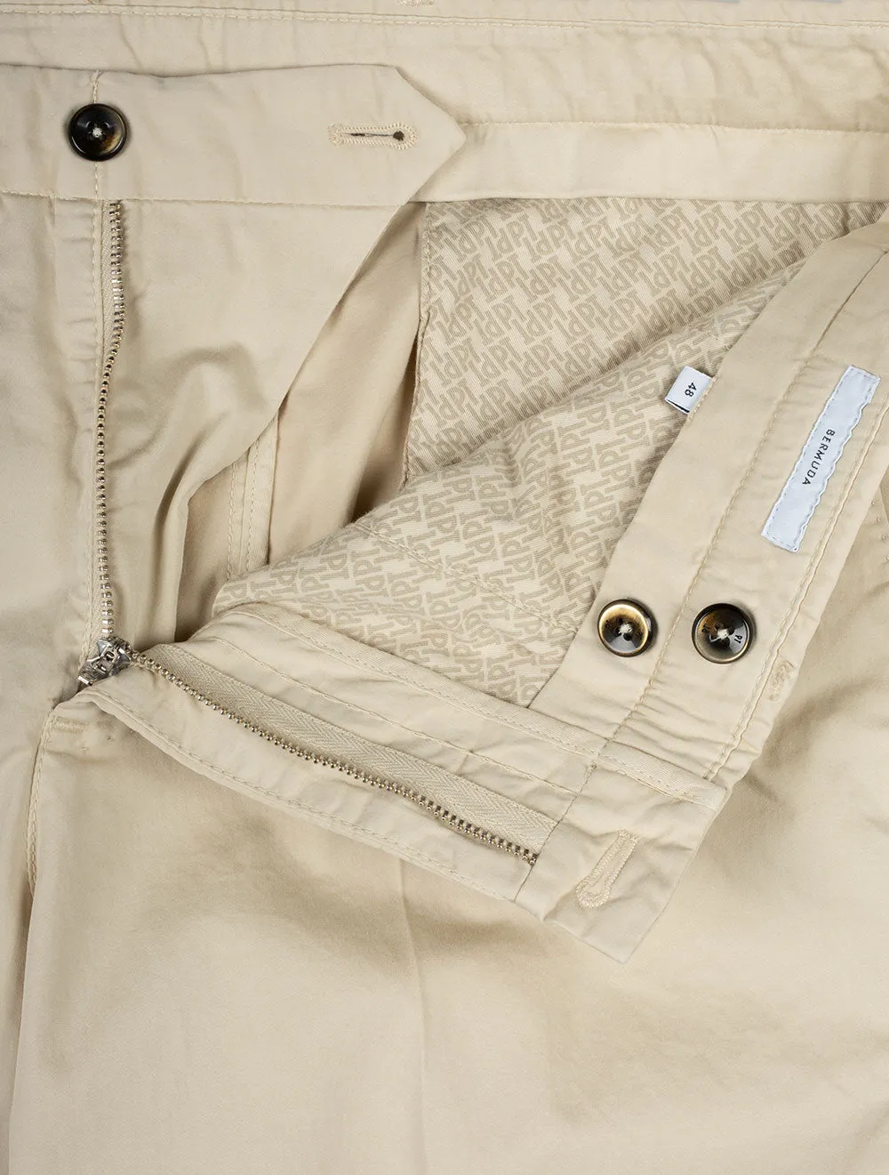 Cotton Shorts Beige