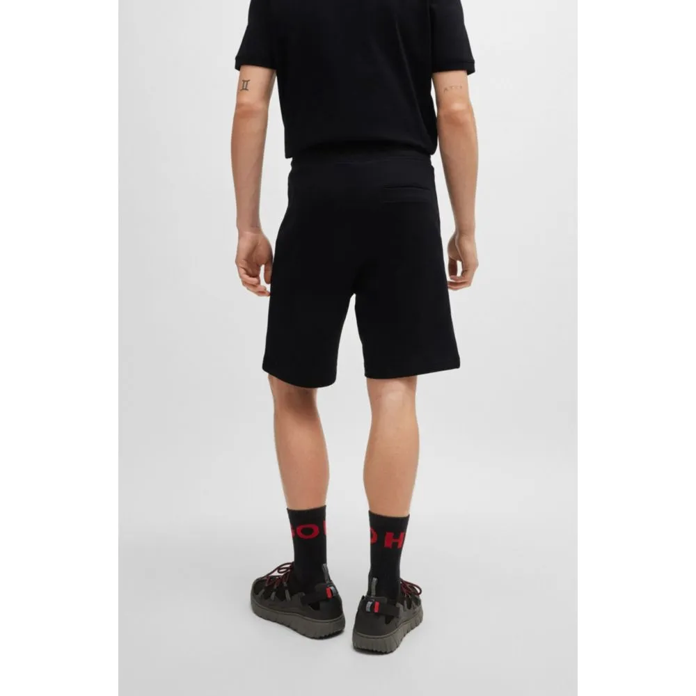 Cotton-terry relaxed-fit shorts with logo trim