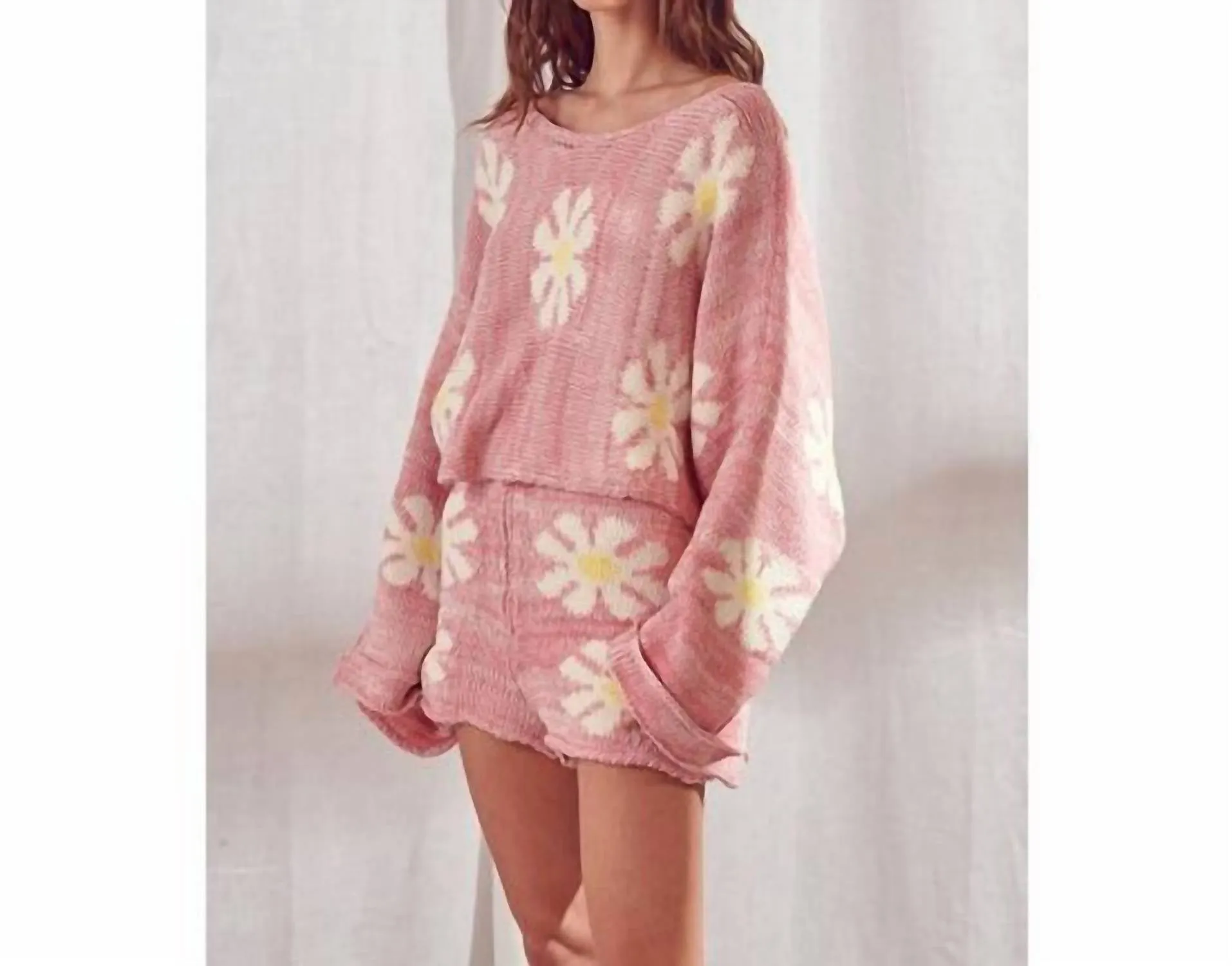 Daisy Shorts In Pink
