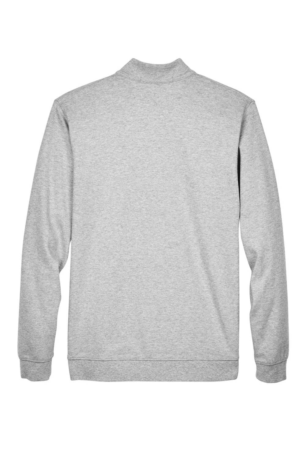 Devon & Jones Mens DryTec20 Performance Moisture Wicking 1/4 Zip Sweatshirt - Heather Grey