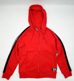 Diesel Sport Trasteer Red Zip-up hoodie