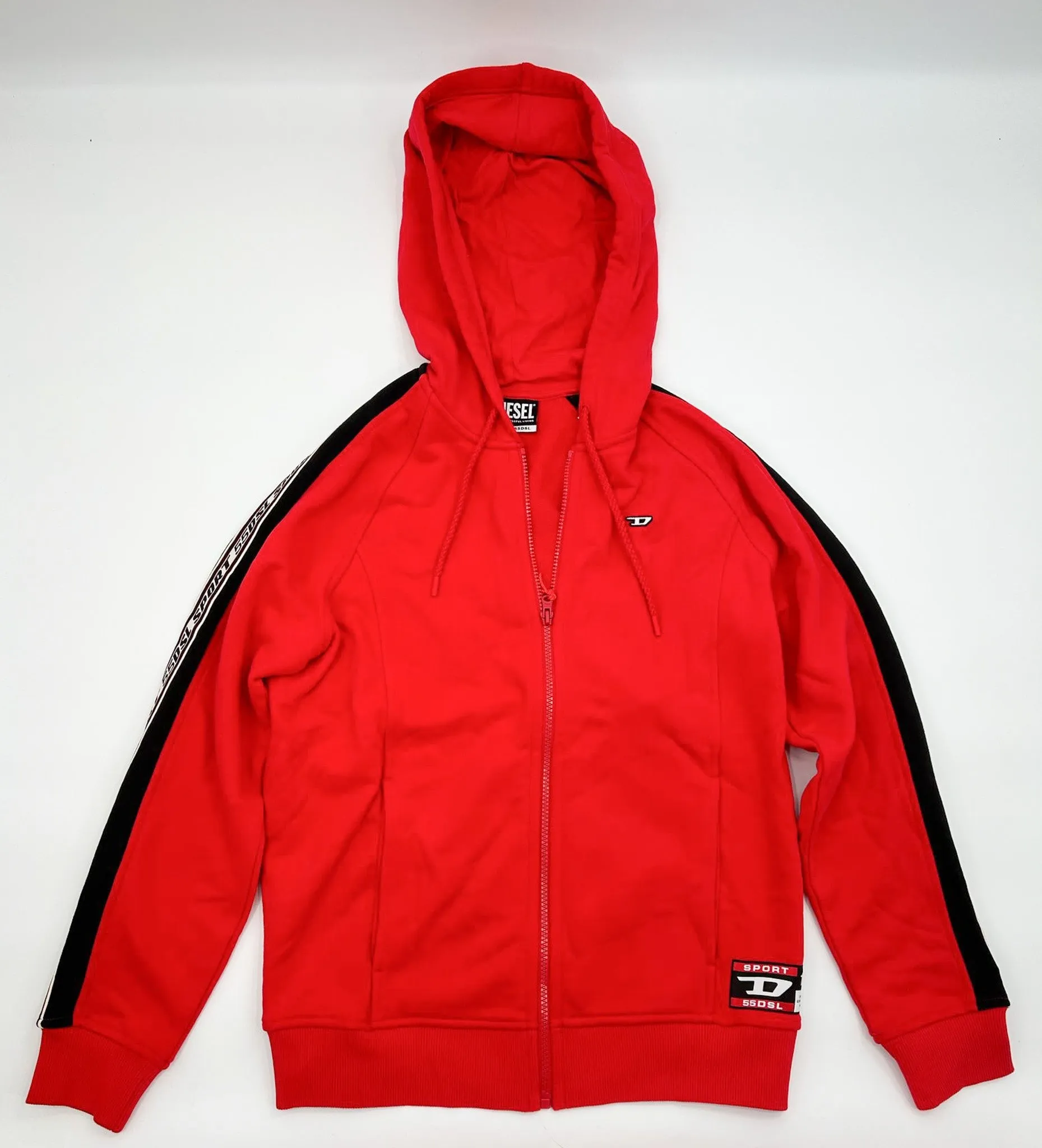 Diesel Sport Trasteer Red Zip-up hoodie