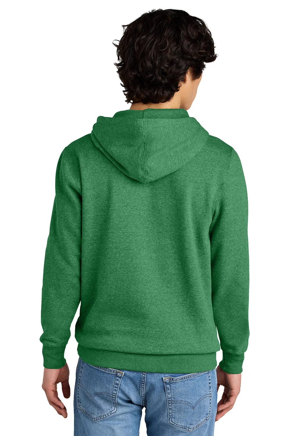 District Mens Very Important Fleece Hooded Sweatshirt Hoodie w/ Pouch Pocket - Heather Kelly Green