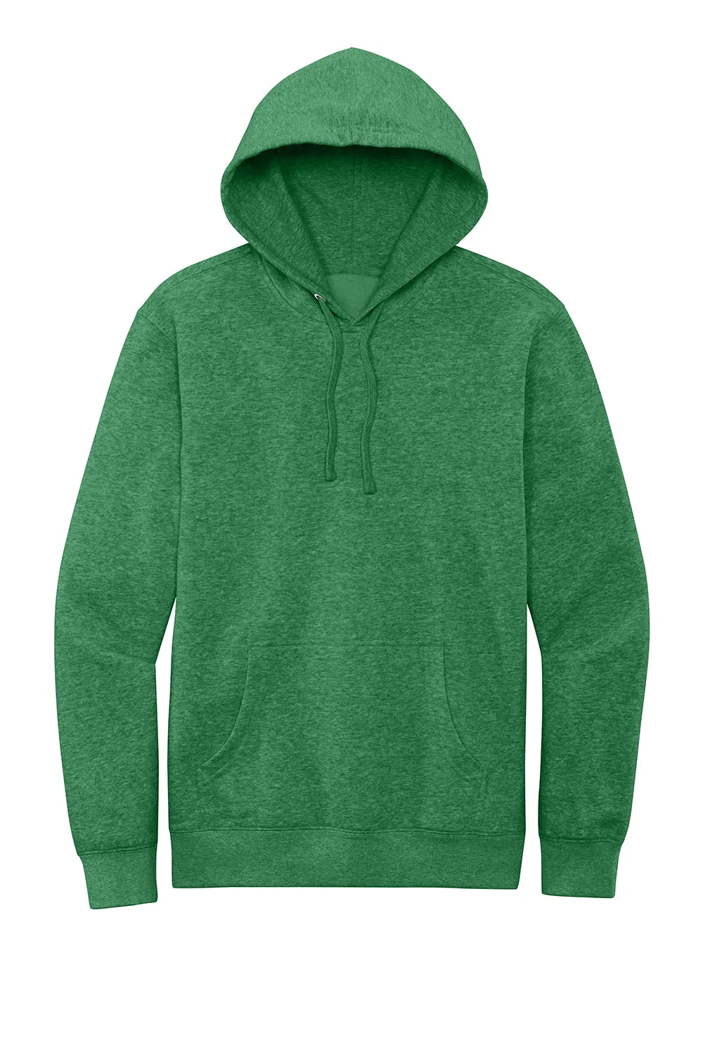 District Mens Very Important Fleece Hooded Sweatshirt Hoodie w/ Pouch Pocket - Heather Kelly Green