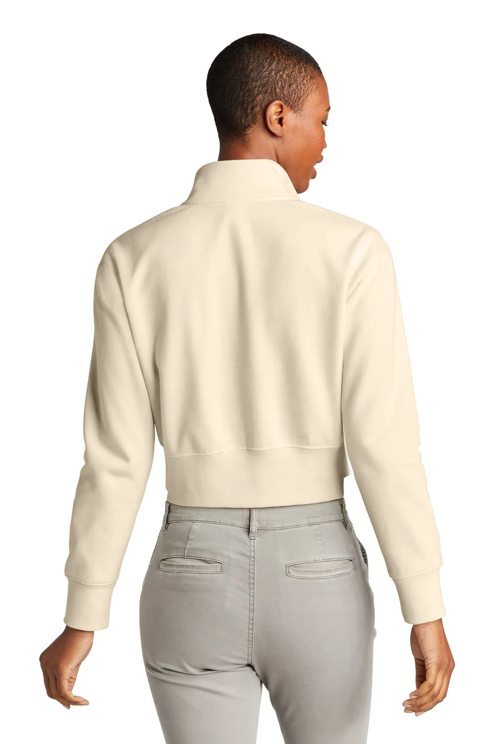 District Womens V.I.T. Fleece 1/4 Zip Sweatshirt - Gardenia
