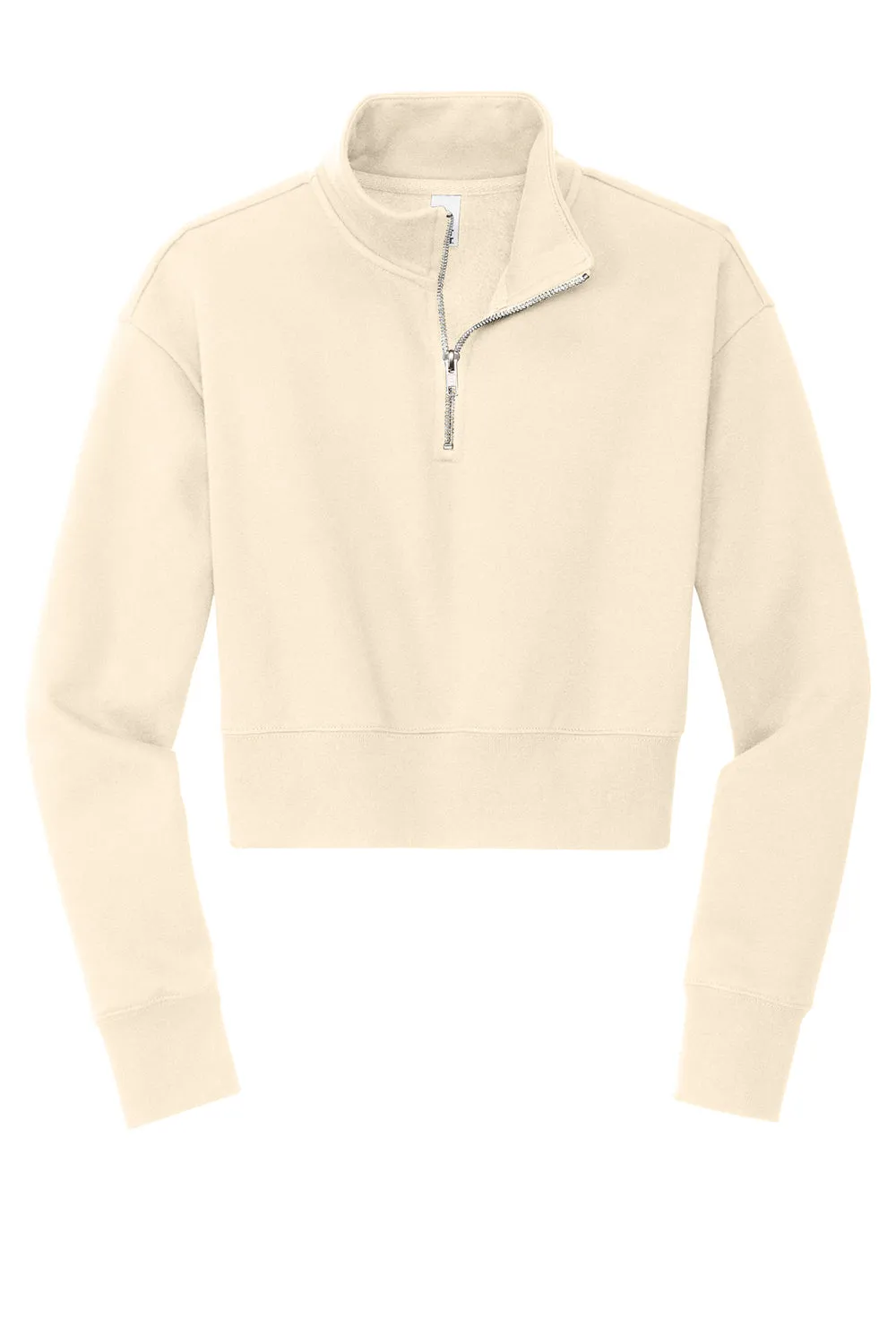District Womens V.I.T. Fleece 1/4 Zip Sweatshirt - Gardenia