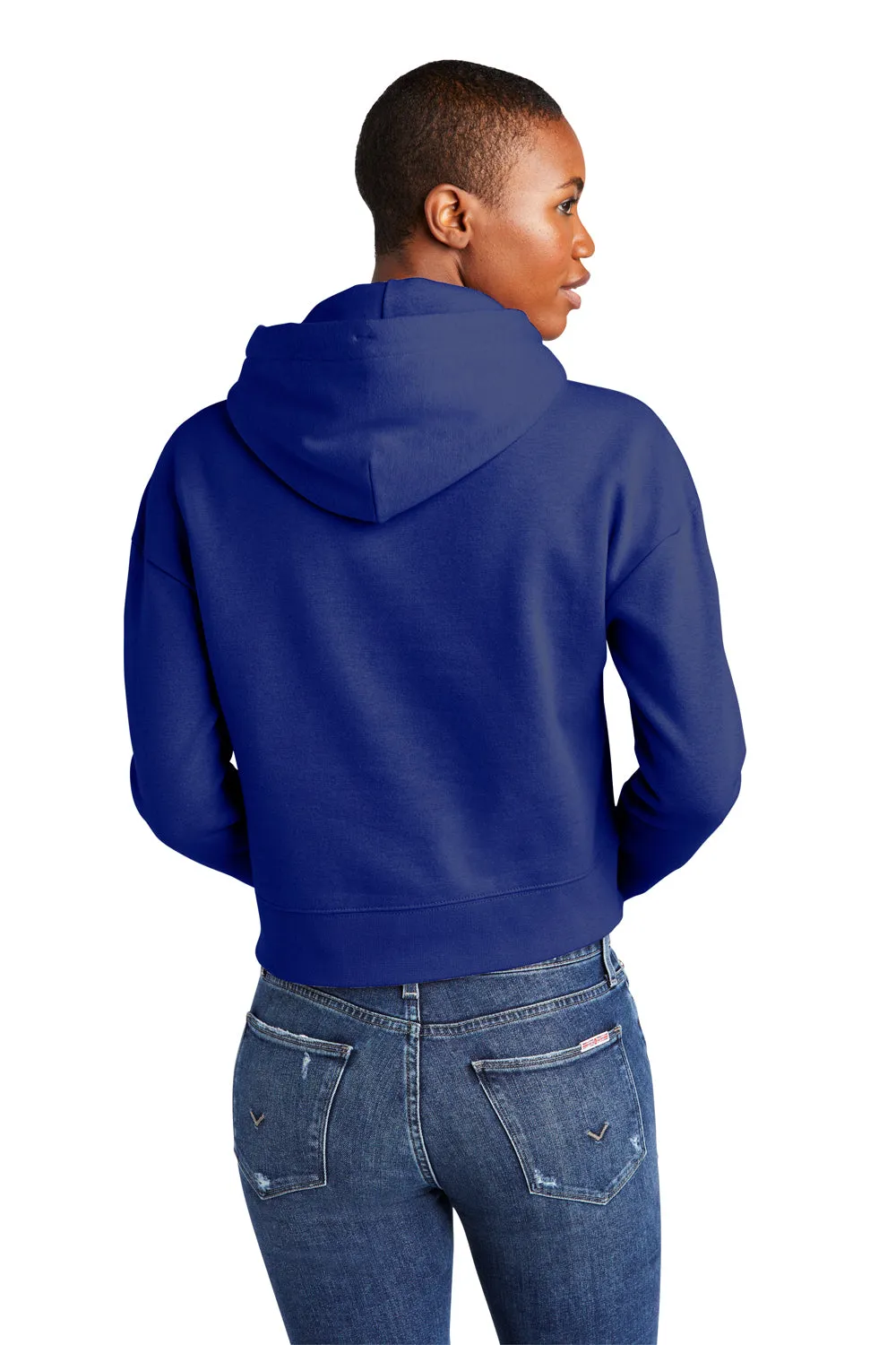 District Womens V.I.T. Fleece Hooded Sweatshirt Hoodie - Deep Royal Blue