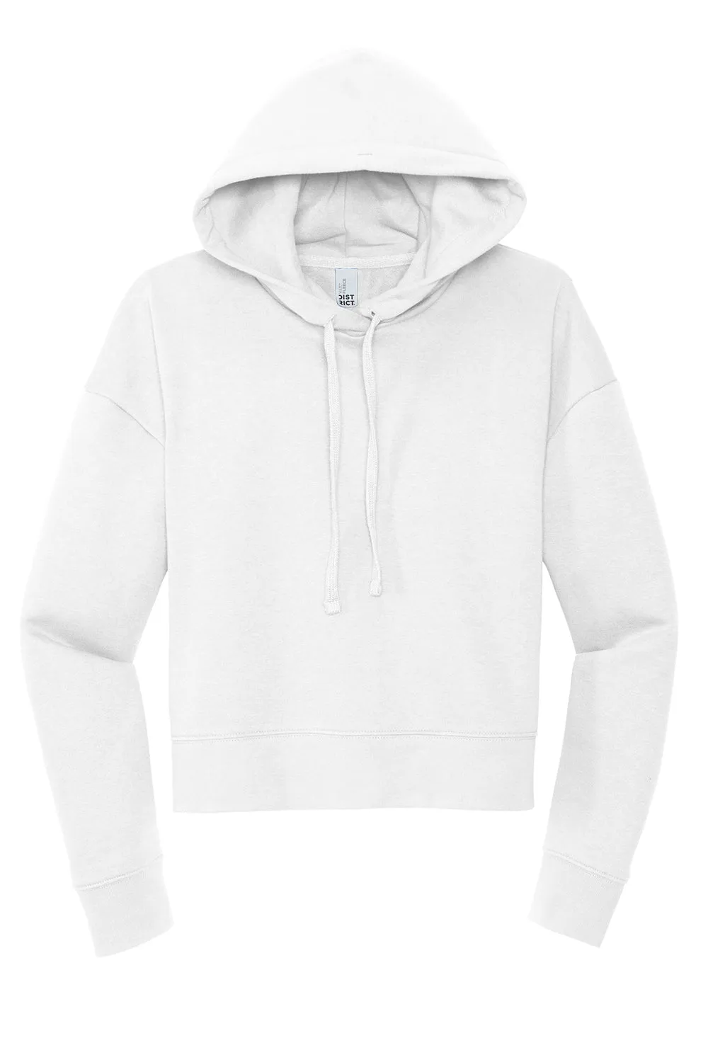 District Womens V.I.T. Fleece Hooded Sweatshirt Hoodie - White
