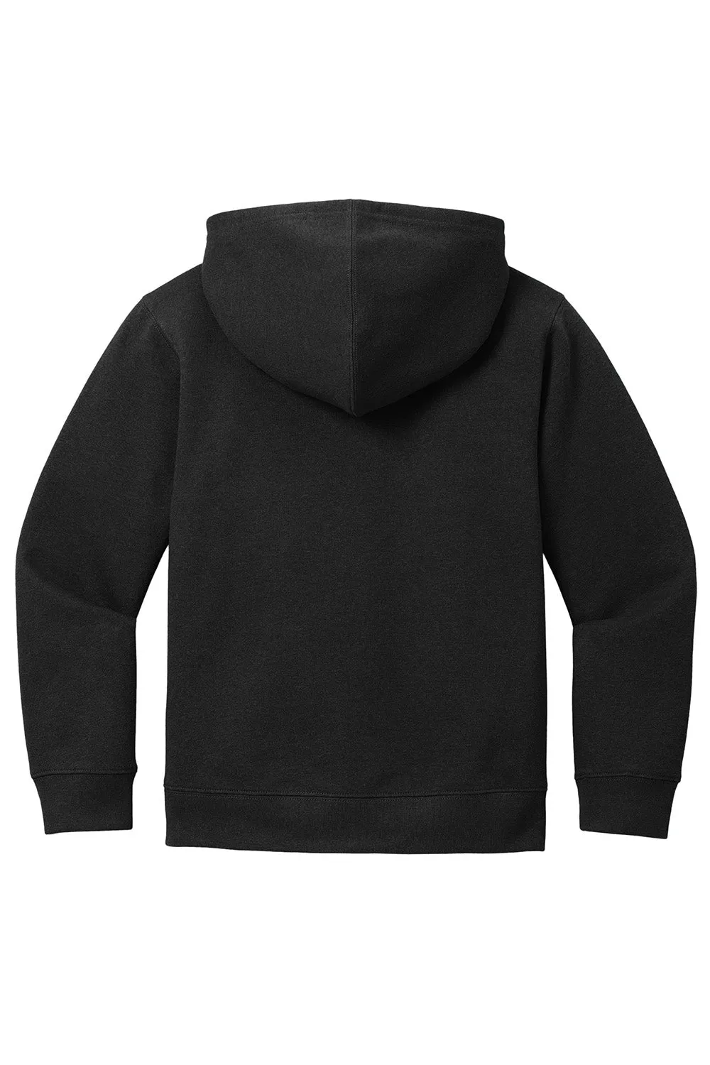 District Youth V.I.T. Fleece Full Zip Hooded Sweatshirt Hoodie w/ Pockets - Black