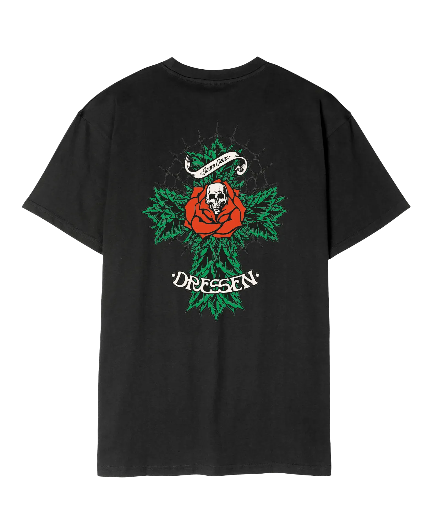 Dressen Roses T-Shirt in Black