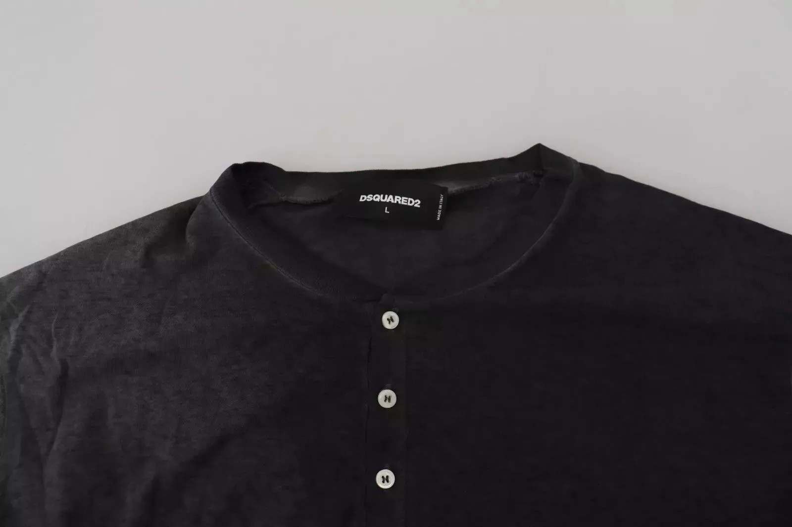 Dsquared² Cotton Linen Long Sleeves Pullover Men's Sweater