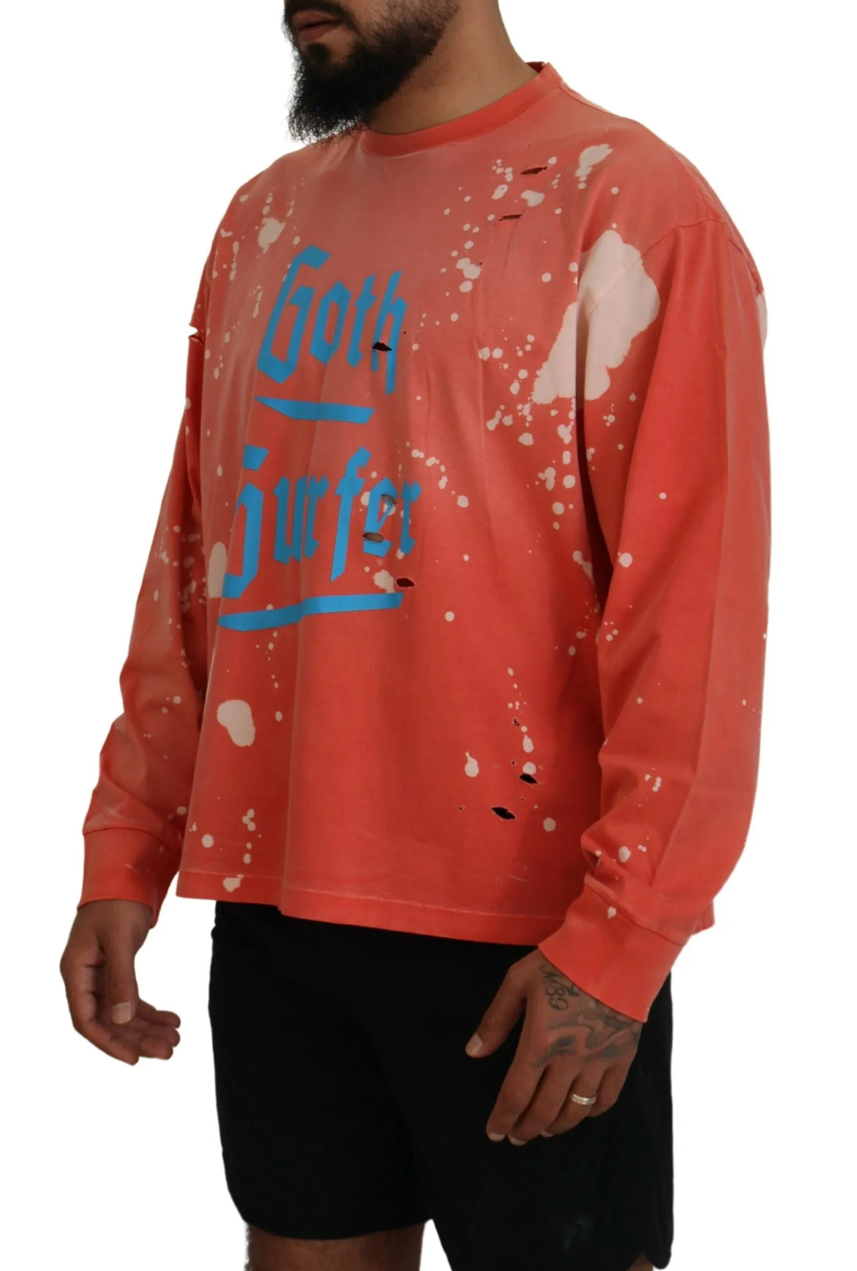 Dsquared² Printed Long Sleeves Pullover Men's Sweater (Pre-Owned)