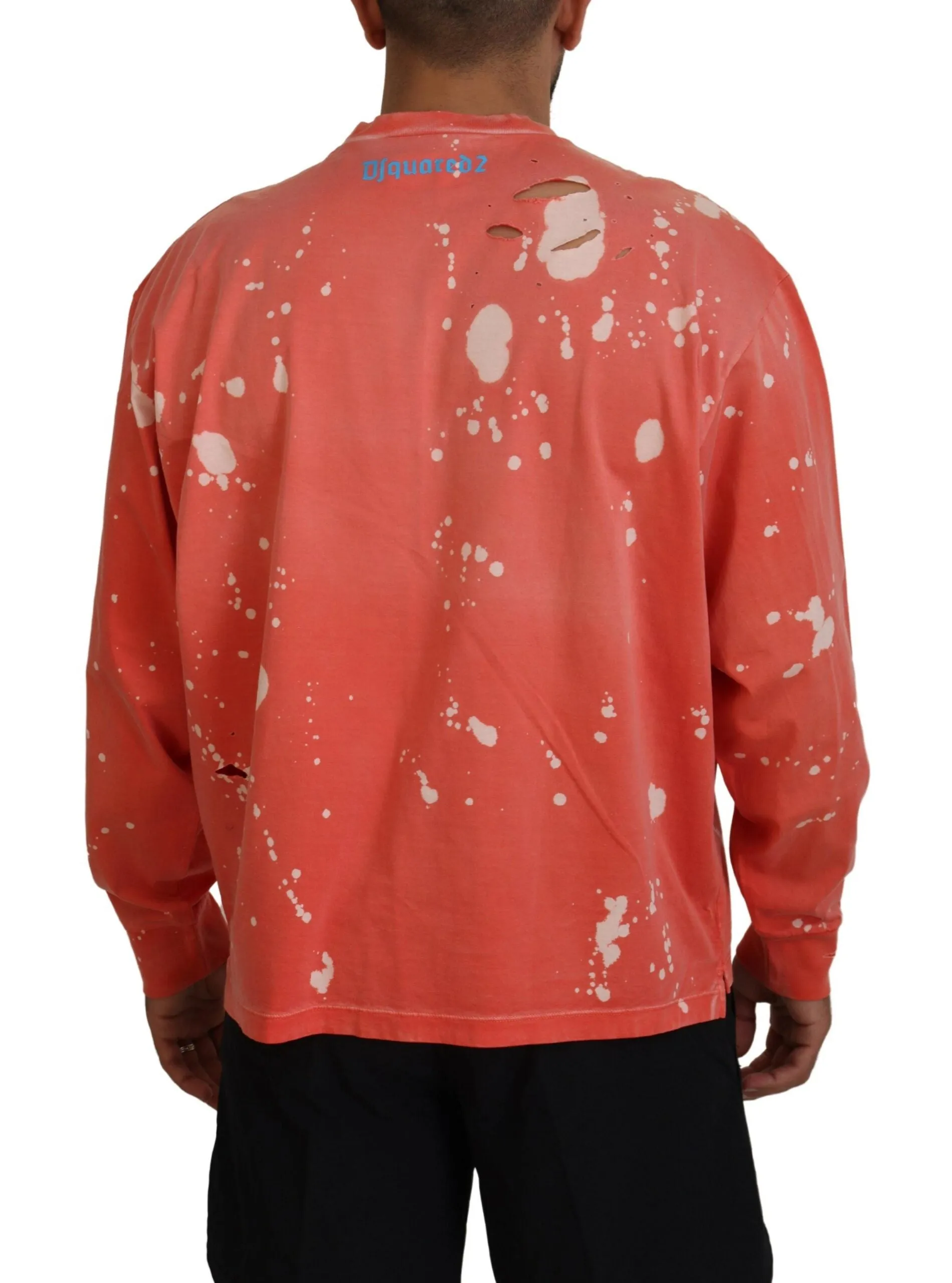 Dsquared² Printed Long Sleeves Pullover Men's Sweater (Pre-Owned)