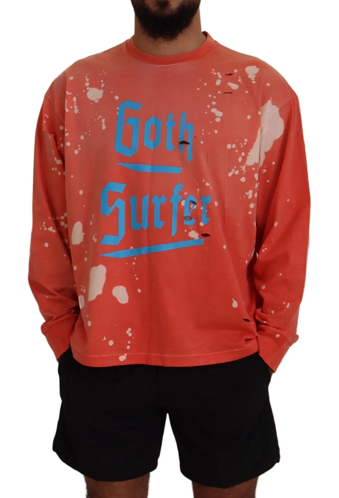 Dsquared² Printed Long Sleeves Pullover Men's Sweater (Pre-Owned)