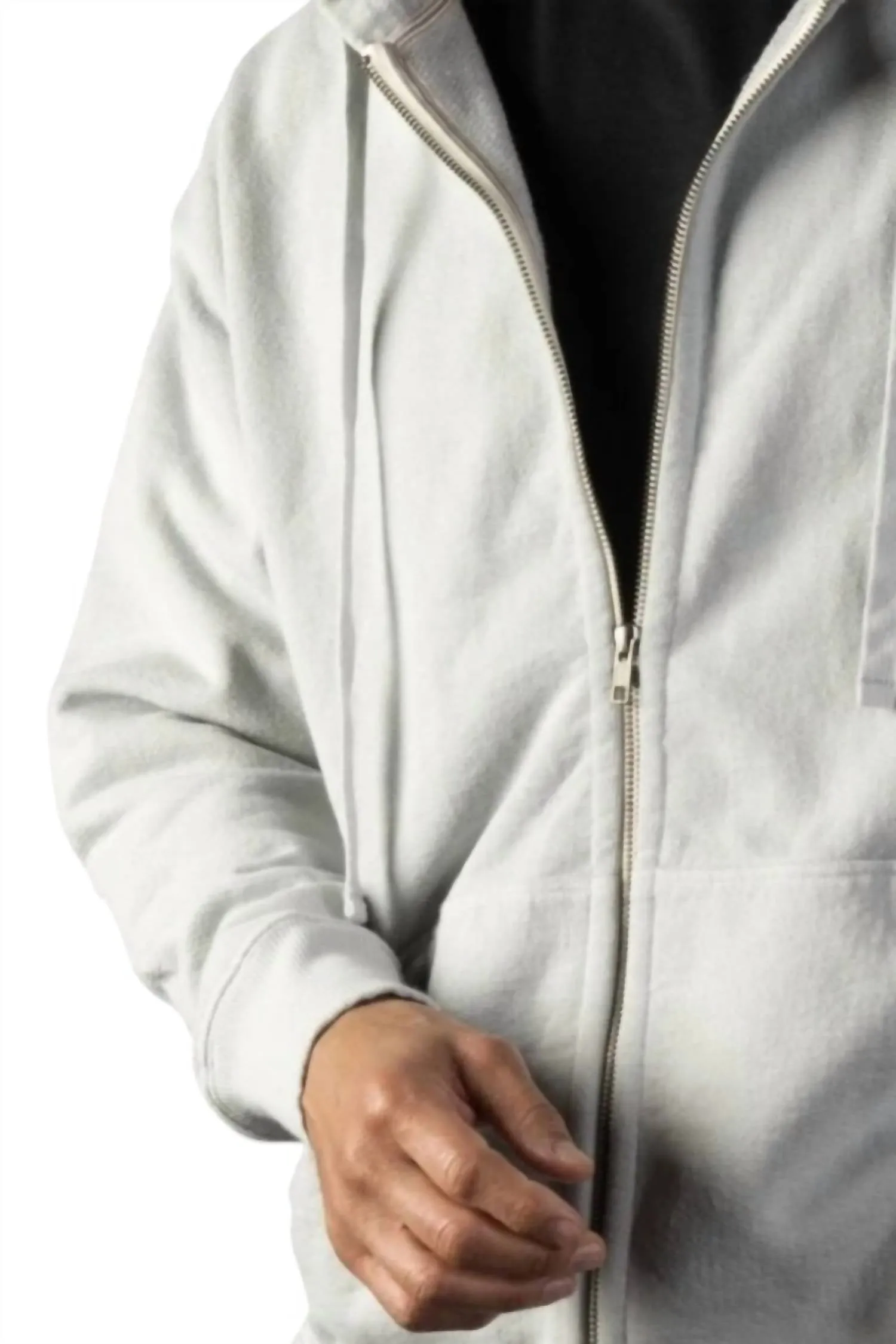 Dune Heavy Duty Cotton Hoodie In Birch