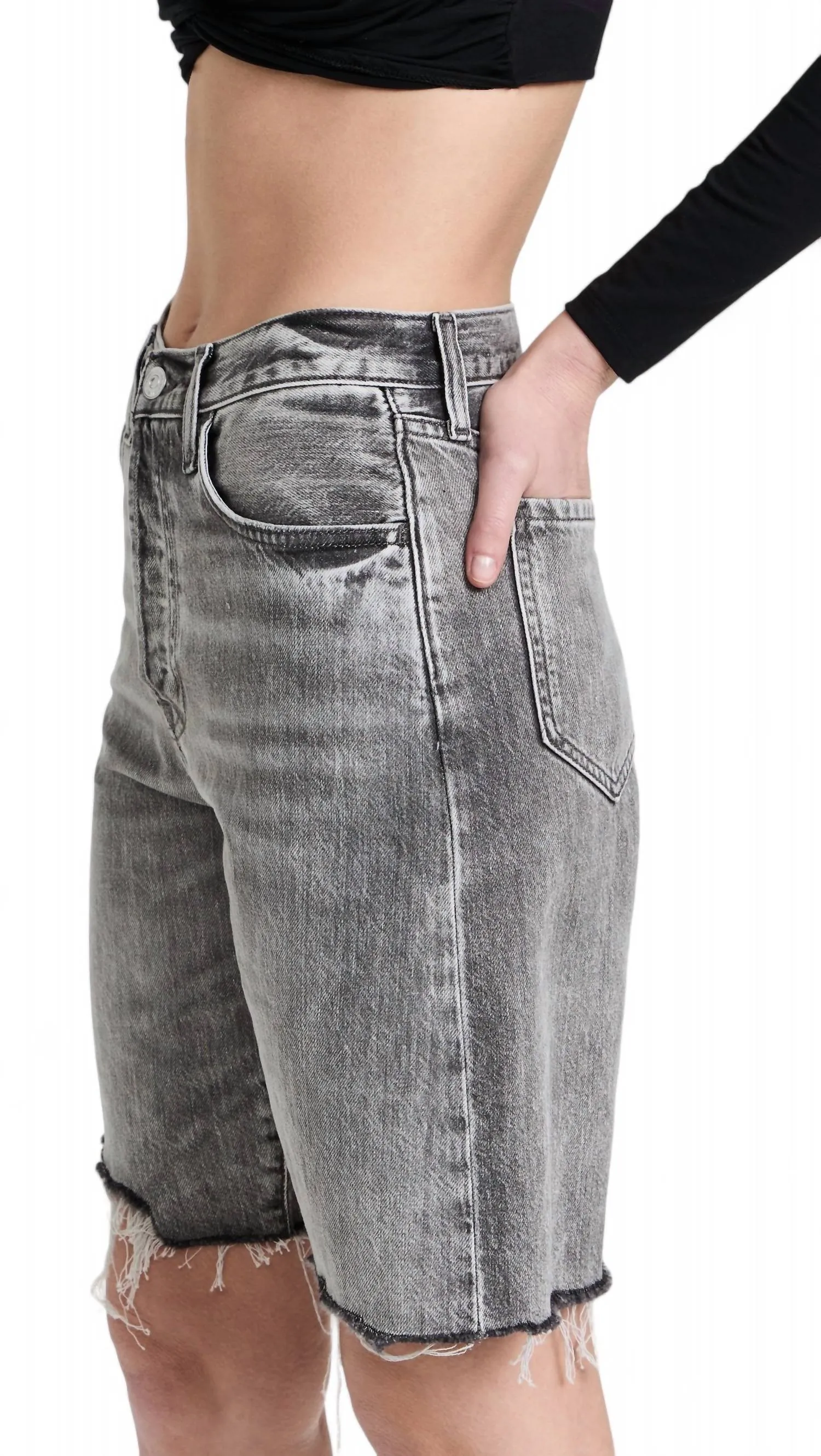 Easy James Bermuda Short In Fern Grey
