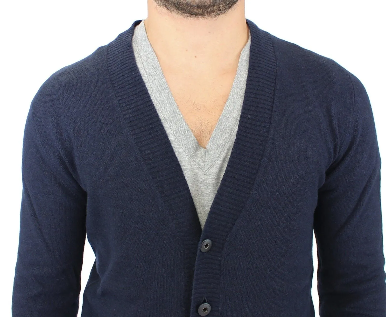 Ermanno Scervino Chic Wool Blend Cardigan Men's Sweater