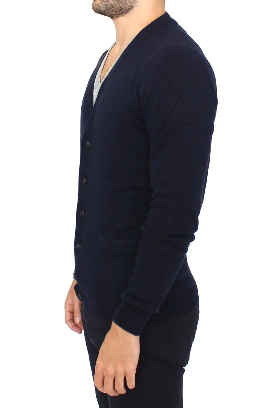 Ermanno Scervino Chic Wool Blend Cardigan Men's Sweater
