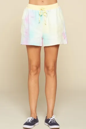 FASHNZFAB Tie-dye Printed Jersey Shorts