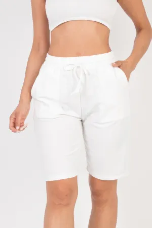 FASHNZFAB Women's French Terry Bermuda Shorts