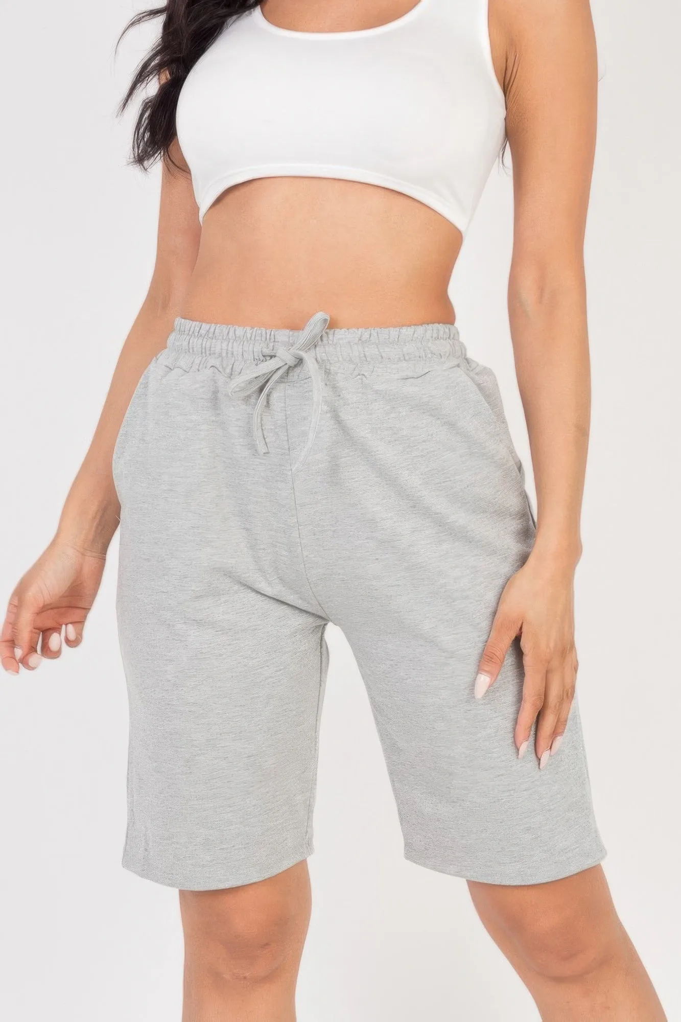 FASHNZFAB Women's French Terry Bermuda Shorts