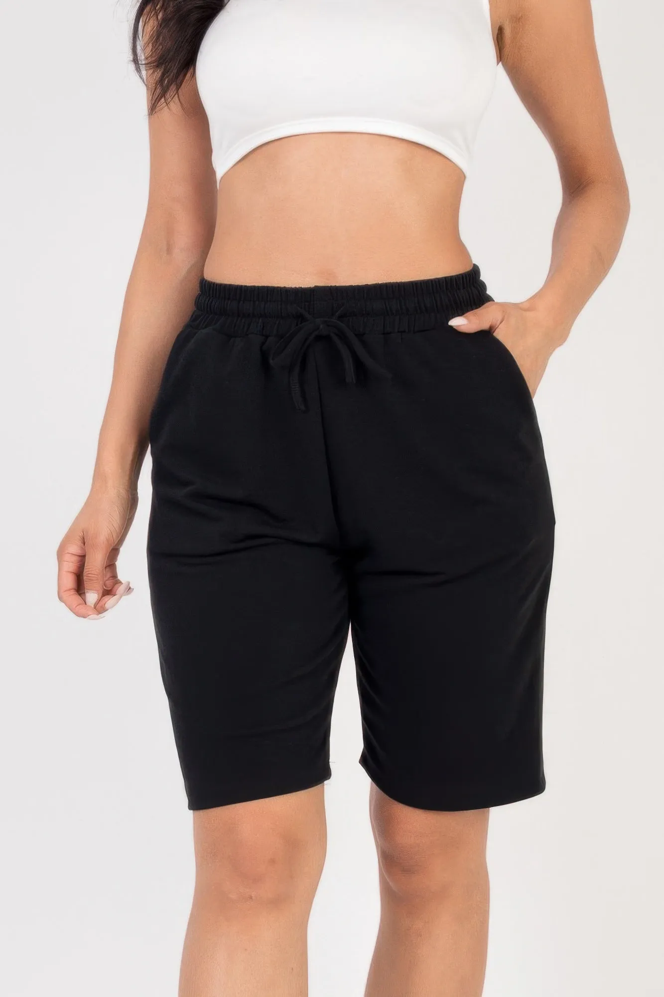 FASHNZFAB Women's French Terry Bermuda Shorts