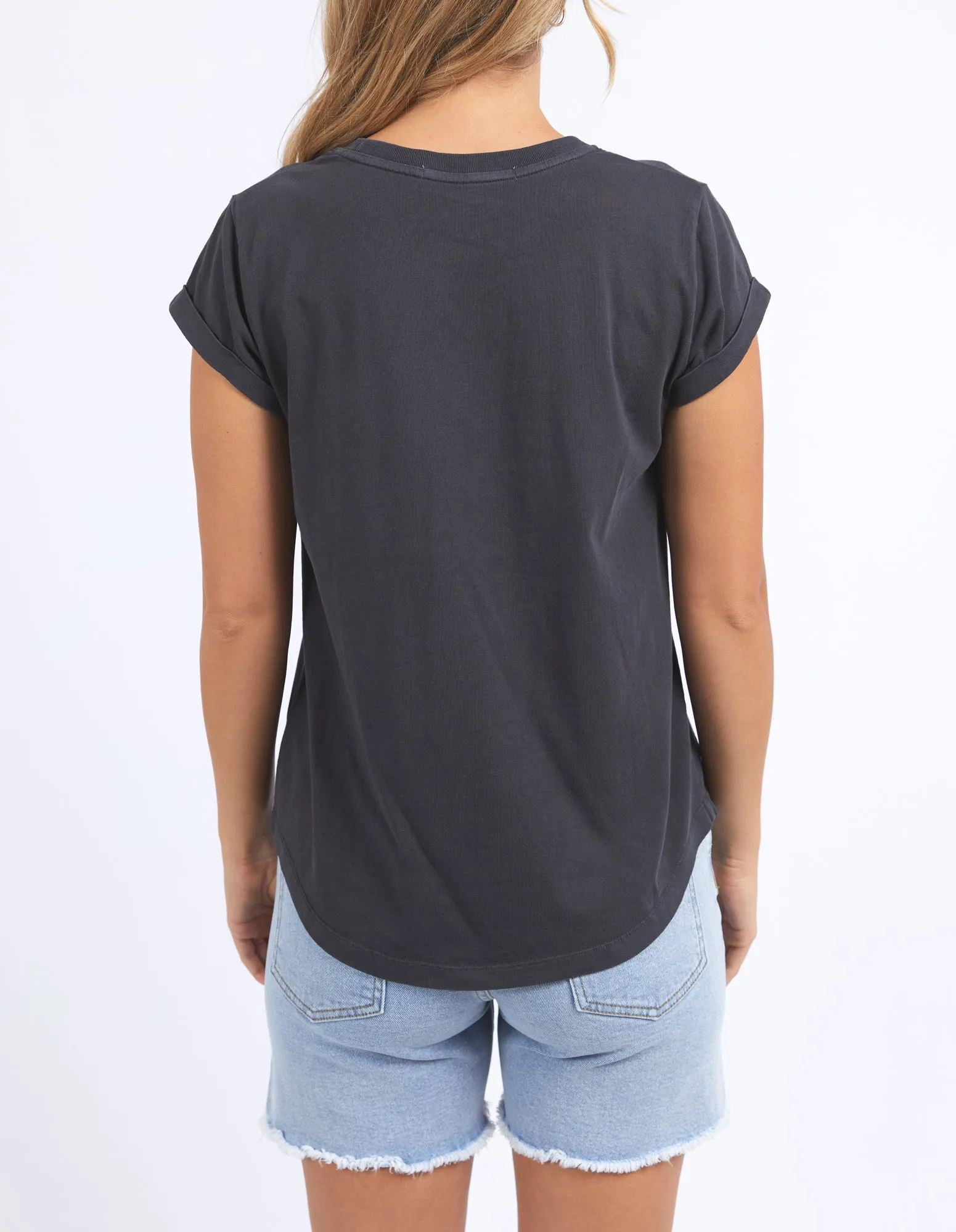 Foxwood Eva Rose Tee Washed Black