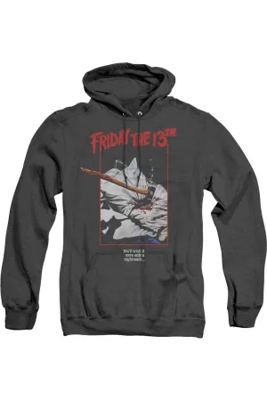 Friday the 13th Axe Poster Adult Heather Hoodie