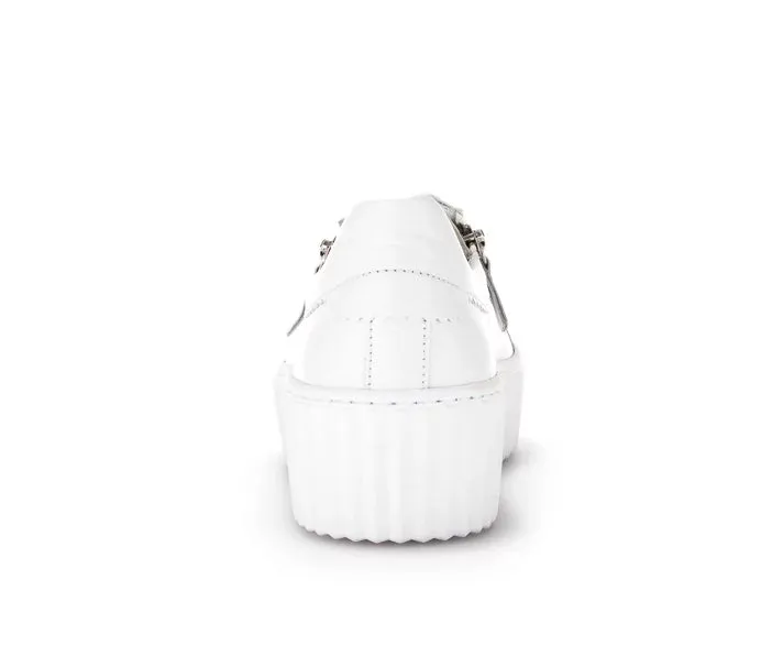 Gabor White Trainer with Chunky Sole