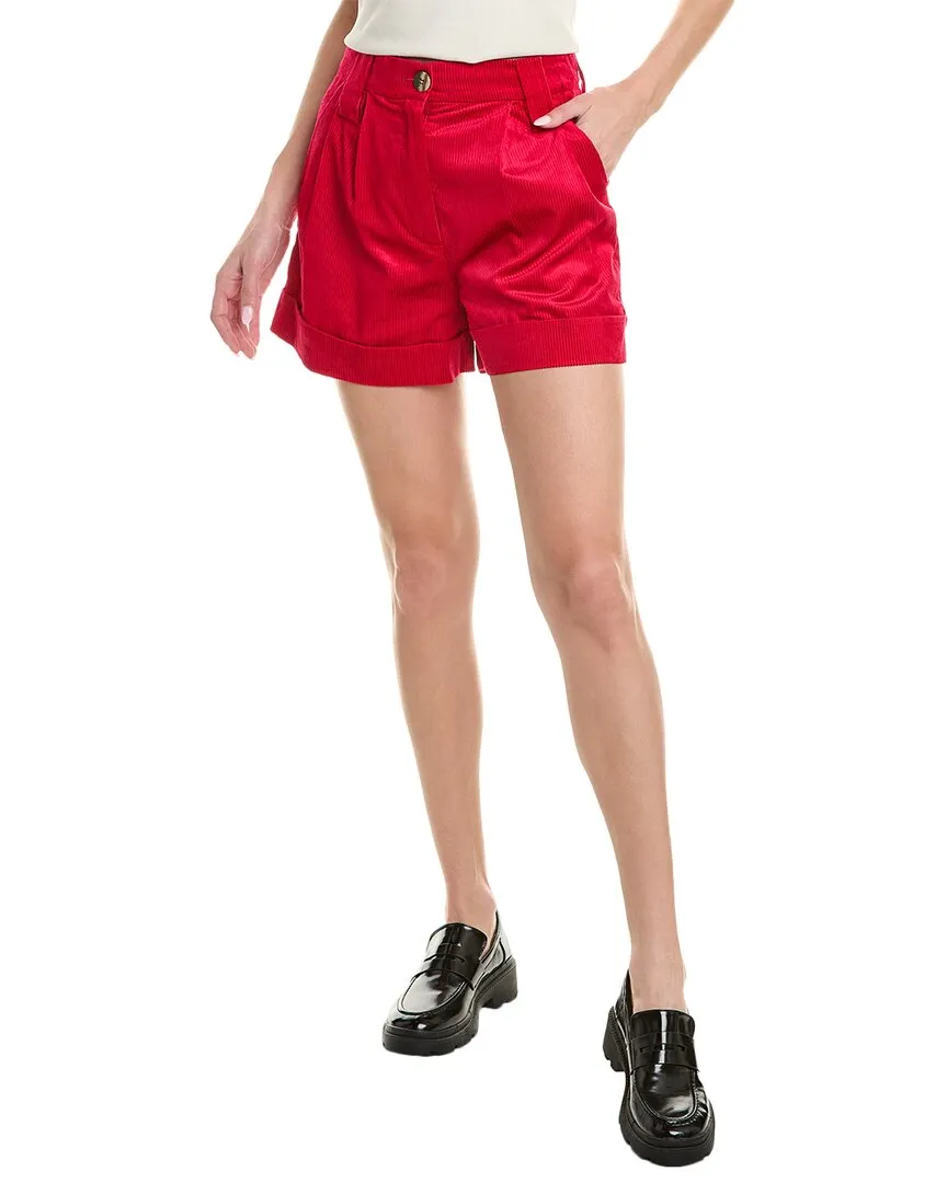 GANNI Light Shiny Corduroy Short