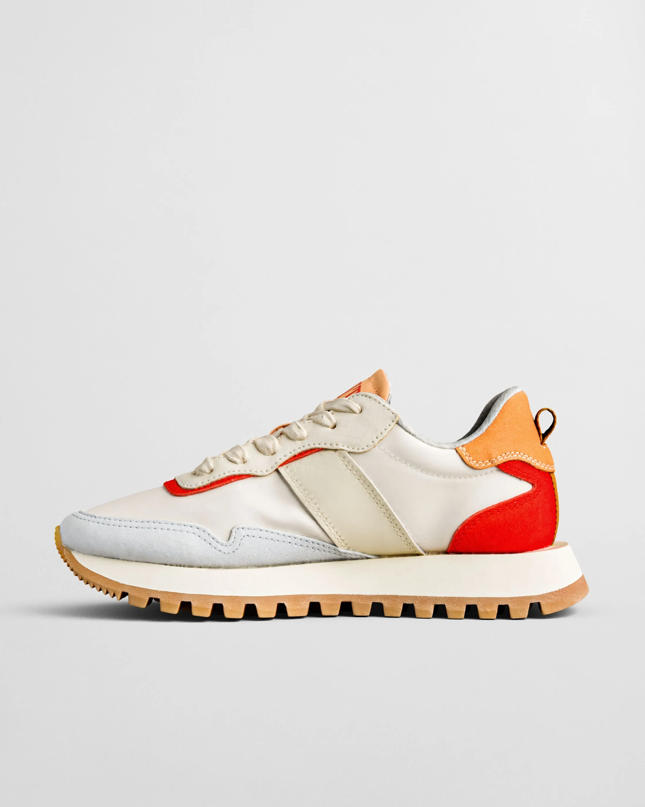 Gant Caffay Leather Suede Trainer - Orange