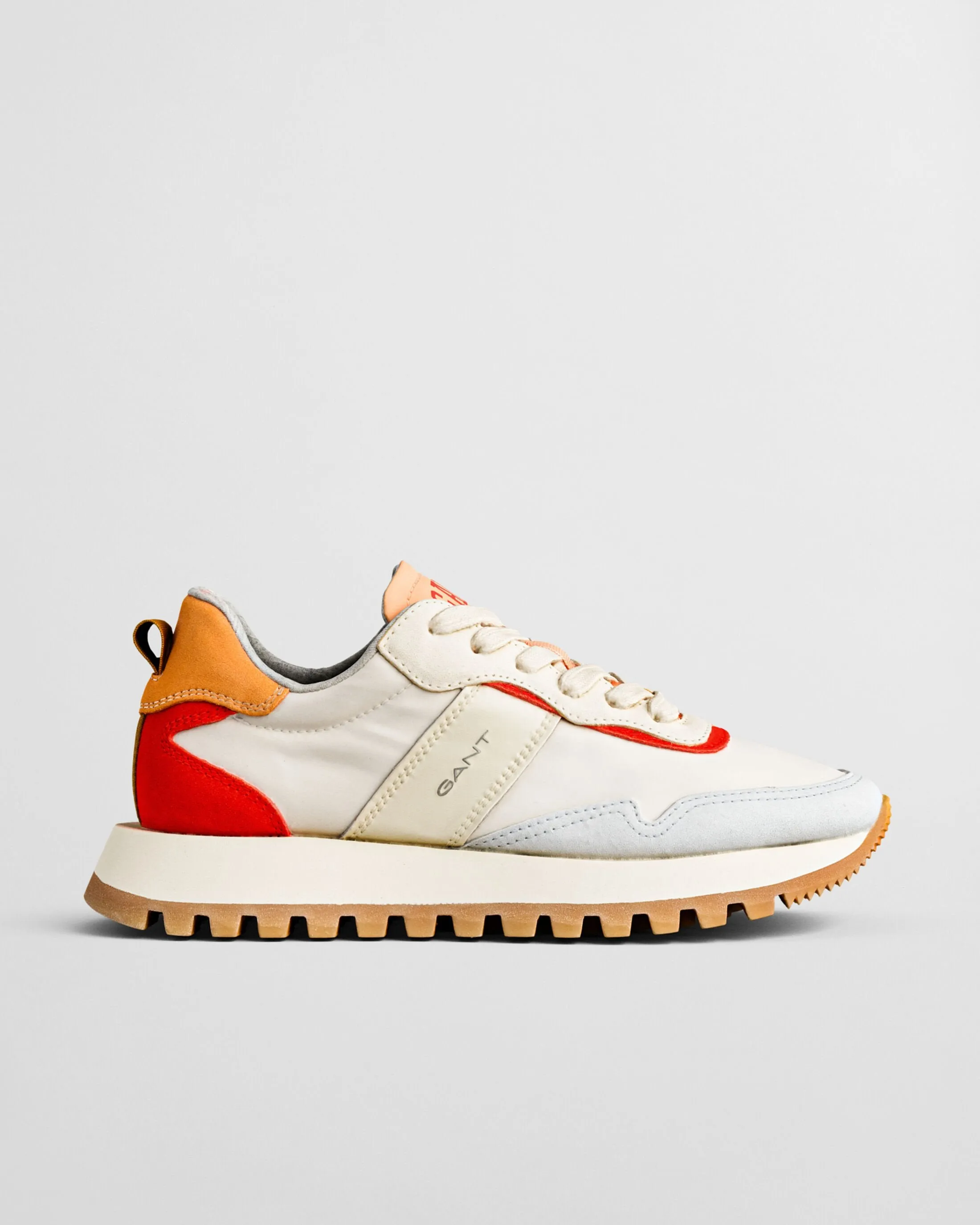 Gant Caffay Leather Suede Trainer - Orange